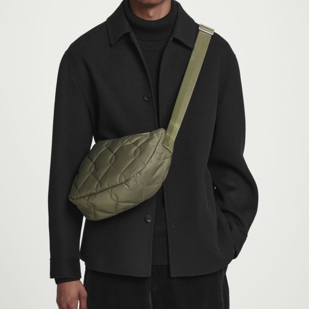 COS QUILTED CROSSBODY MESSENGER BAG - NYLON - Picture 4 of 4